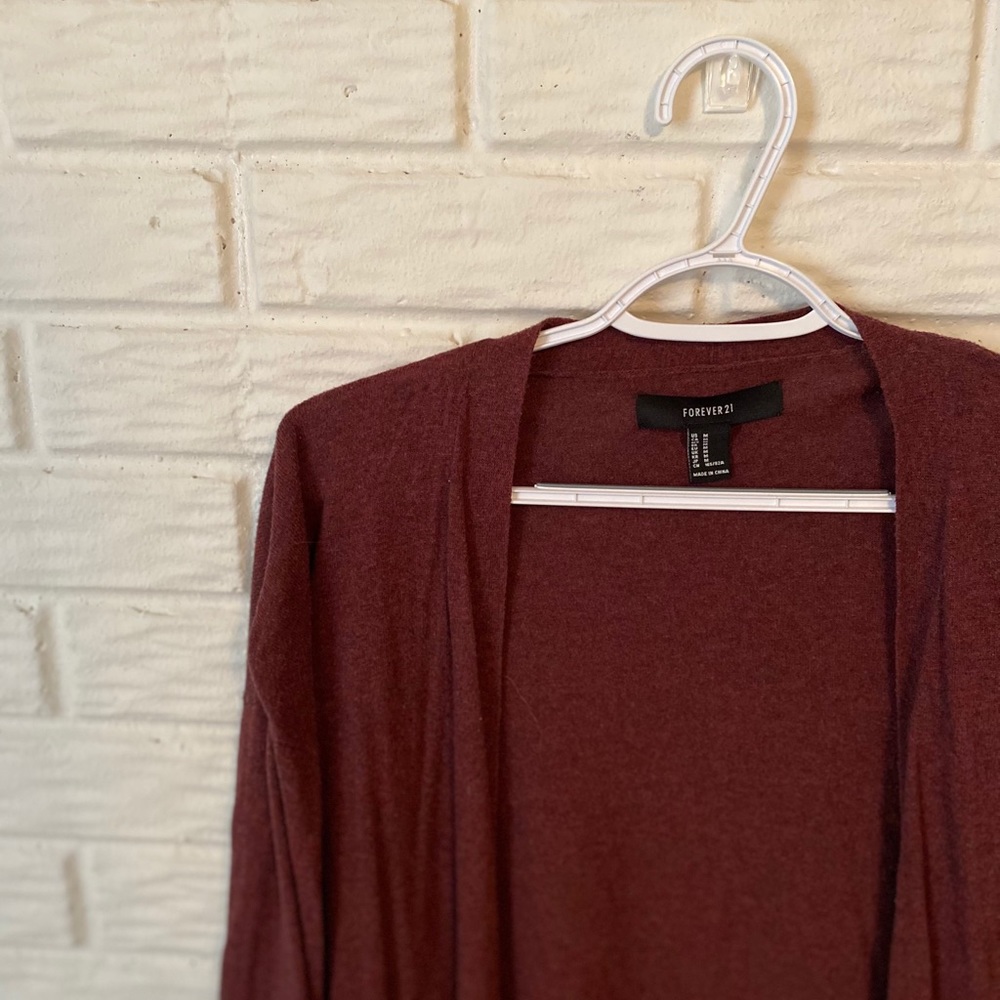 Burgundy Cardigan
